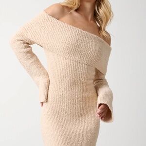 Elodie Midaxi Bardot Knit Dress